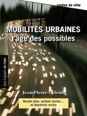 cover image of Mobilités urbaines
